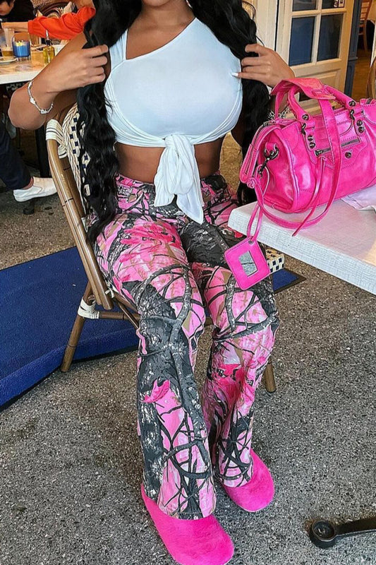 Magenta Camo Bottoms